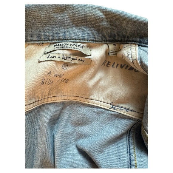 Madison Scotch/ Scotch & Soda Blue Jean Jacket Cropped Classic - Picture 5 of 5